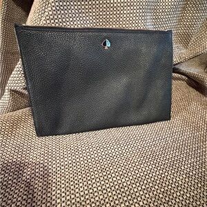 Kate Spade pebbled leather clutch
